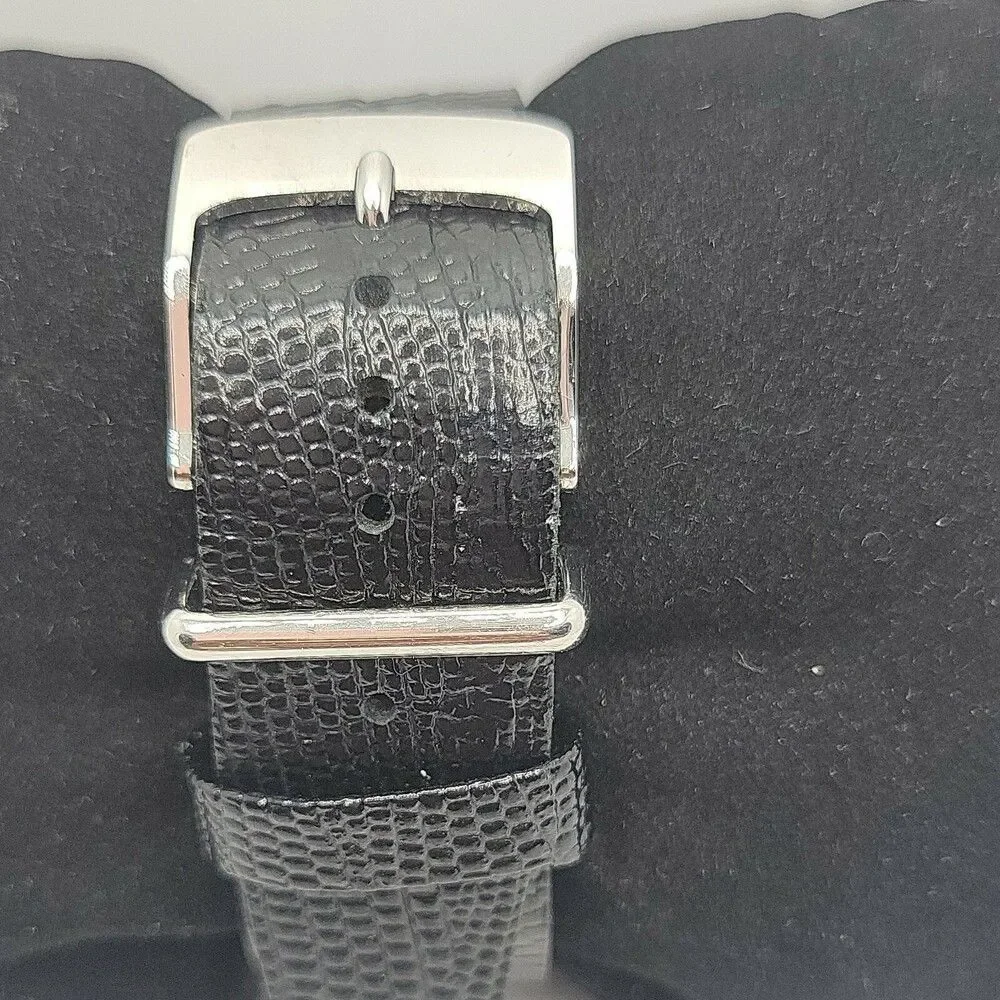 Diesel DBG0001 Men's Black Leather Analog Dial Quartz Genuine Wrist Watch AM923